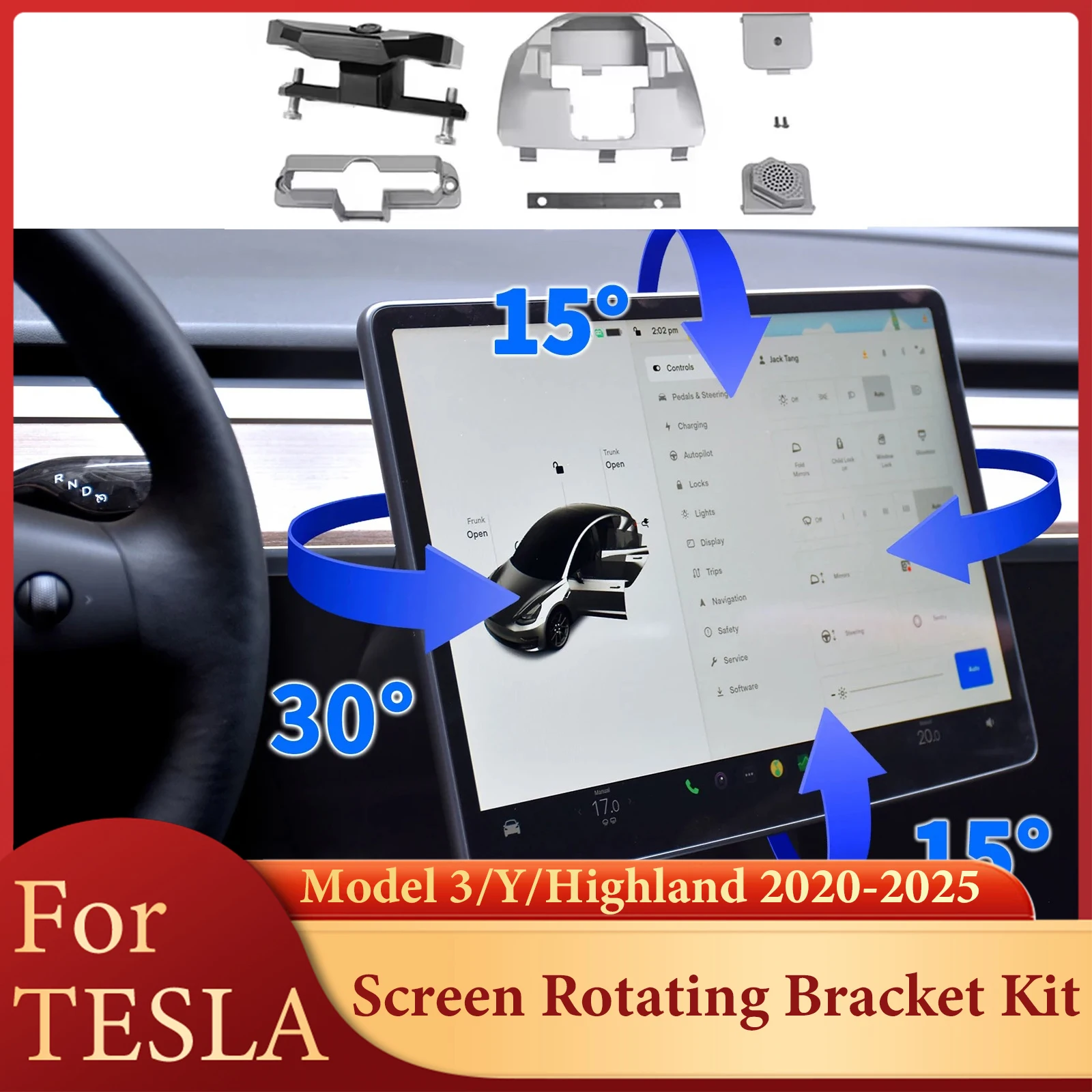 Model Kit Display - Kit Braket Putar Layar Untuk Tesla