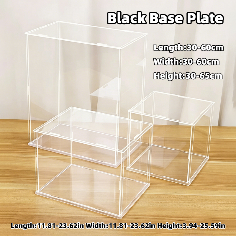 Model Kit Display - Kotak Display Akrilik Transparan Terpasang dengan