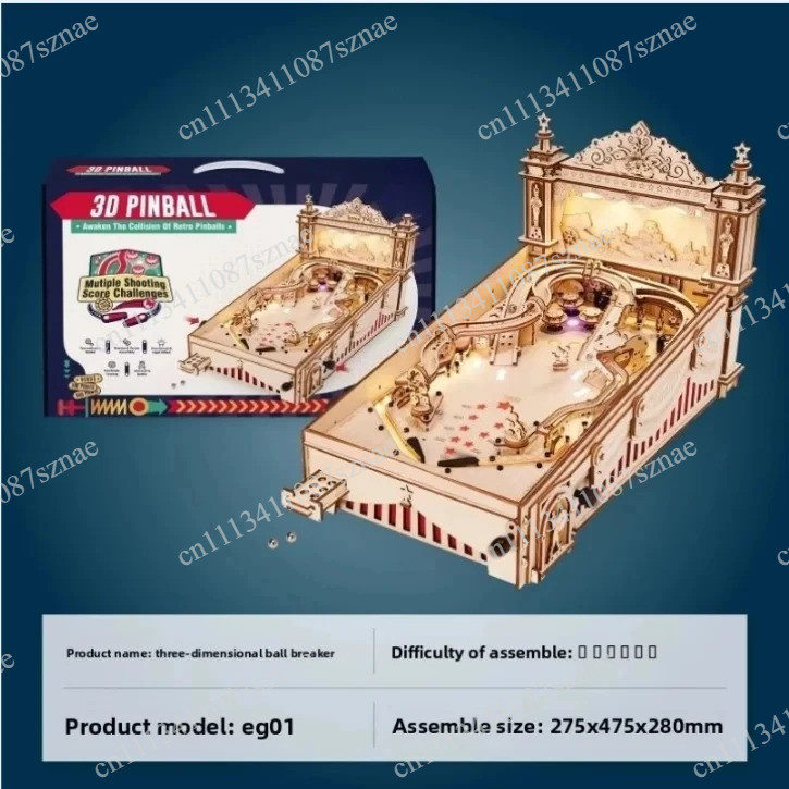 Model Kit Levels - Kit Model Perakitan Pinball 3D Mekanis