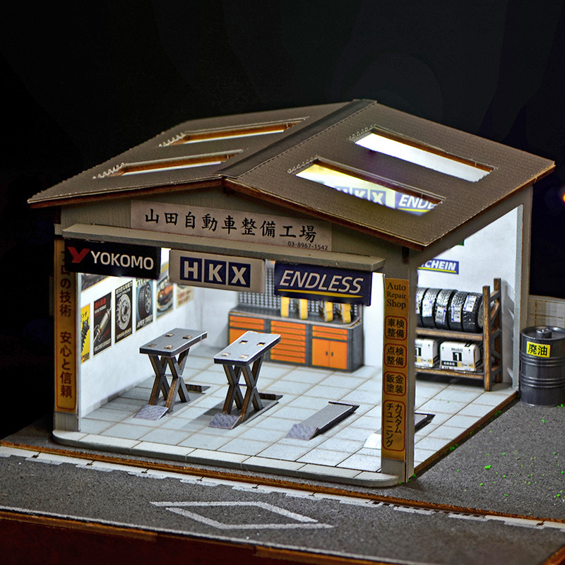 Kit Diorama Bengkel Perbaikan  - Model Kit Display ulasan dan harga
