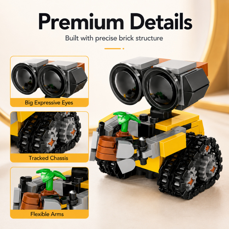 Set Blok Bangunan Robot Mini,  - Model Kit Display ulasan dan harga