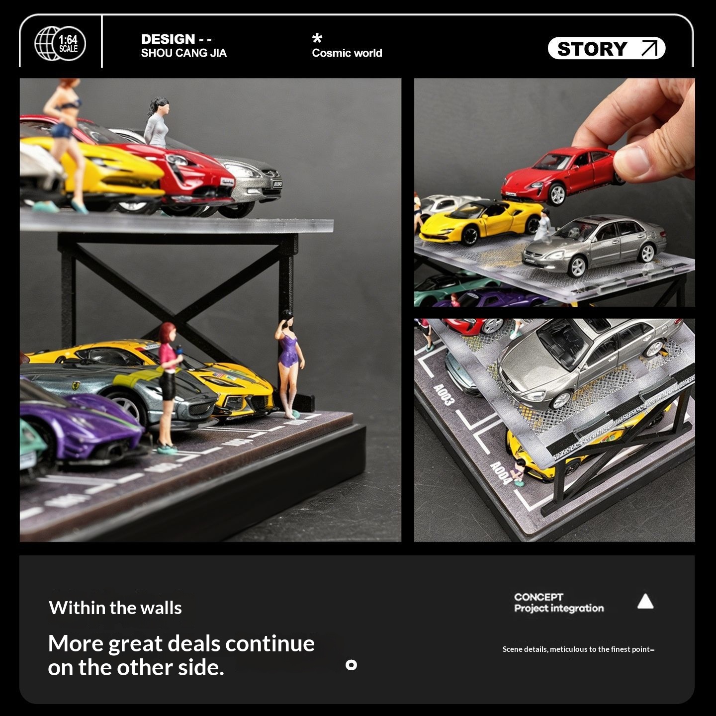 Diorama Garasi Parkir Dua Lant - Model Kit Display ulasan dan harga