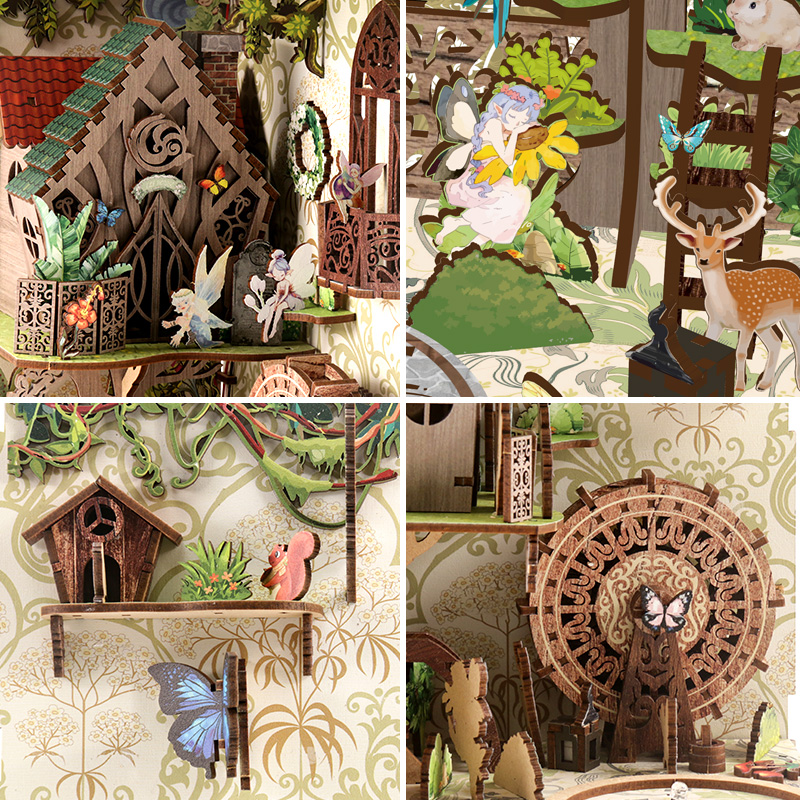 Kit Rumah Miniatur DIY Book No - Model Kit Levels ulasan dan harga