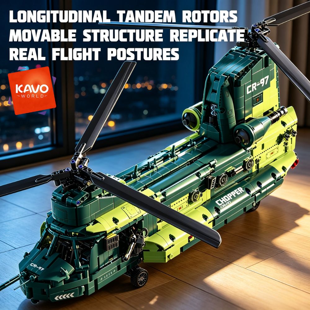 KAVOWORLD 1826pcs 32inch Helik - Model Kit Levels ulasan dan harga